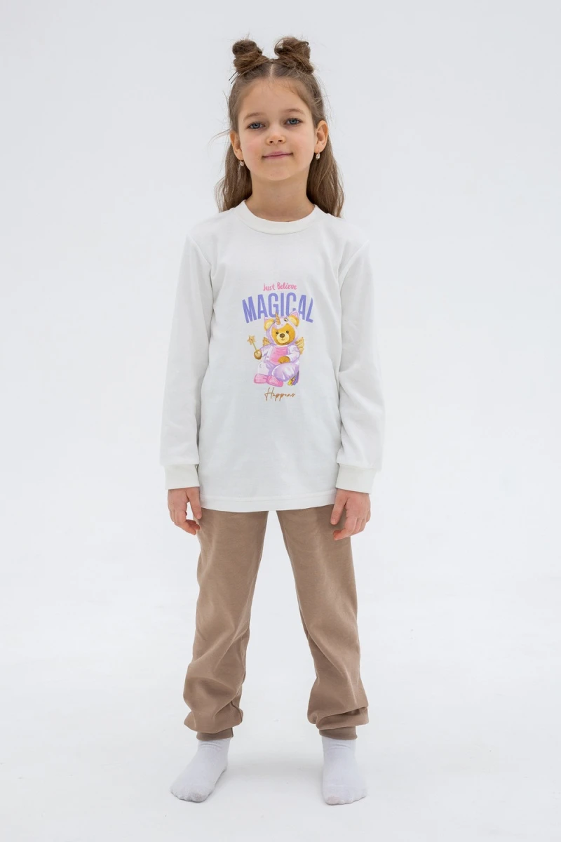 Пижама с брюками 10118 Магия (кремовый, бежевый)