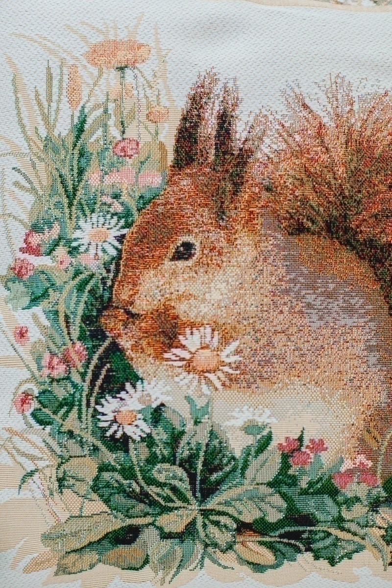 Наволочка декоративная 50х50 Бельчонок (бежевый)