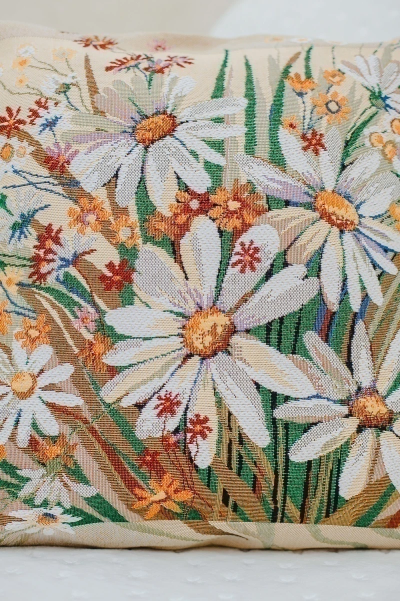 Наволочка декоративная 50х50 Ромашка (желтый)