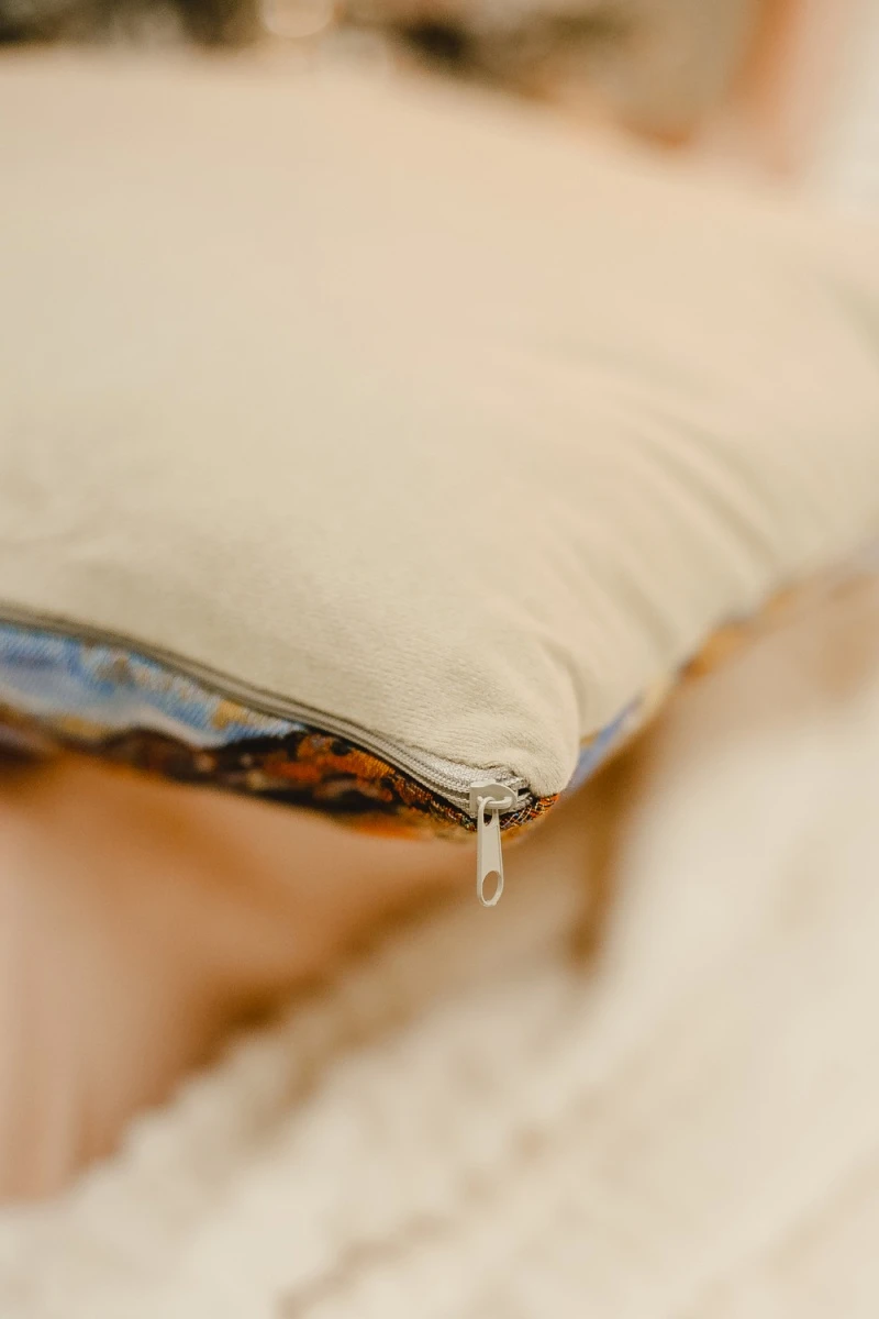 Наволочка декоративная 50х50 Сова (голубой)