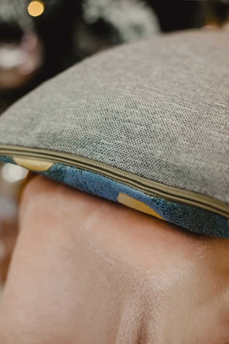 Наволочка декоративная 32х32 Зайчик Ты мне нравишься (синий)