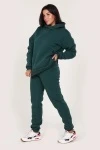 Костюм с начесом стиль oversize - XXI - 399 - изумрудный