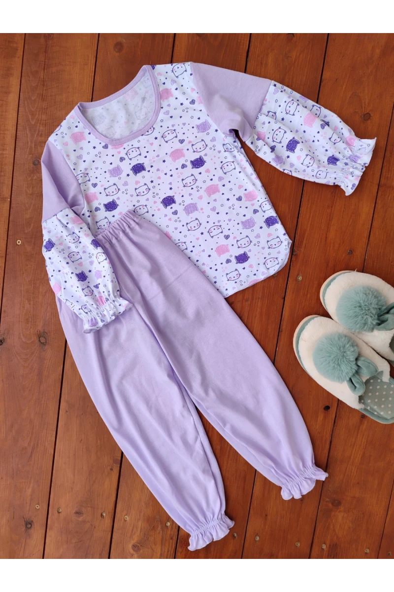 Пижама с брюками 33051 Безе ЛК (лавандовый)