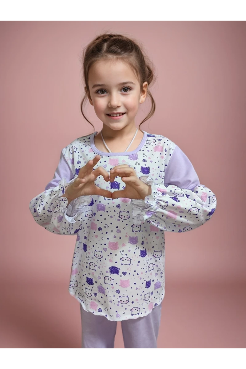 Пижама с брюками 33051 Безе ЛК (лавандовый)