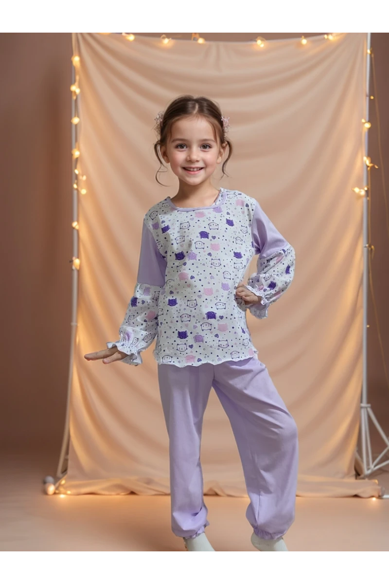 Пижама с брюками 33051 Безе ЛК (лавандовый)