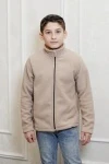 Детская толстовка 34512 на флисе (бежевый)