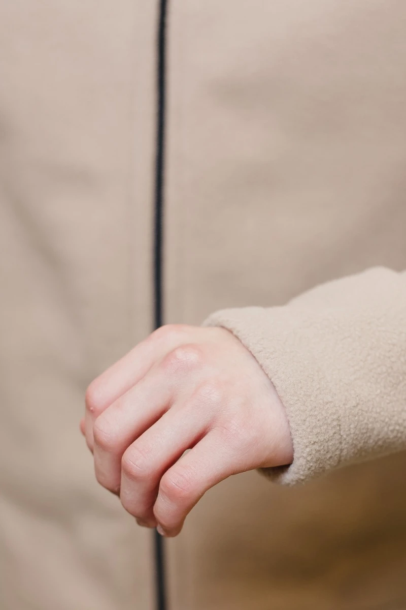 Детская толстовка 34512 на флисе (бежевый)