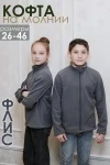 Детская толстовка 34512 на флисе (серый)