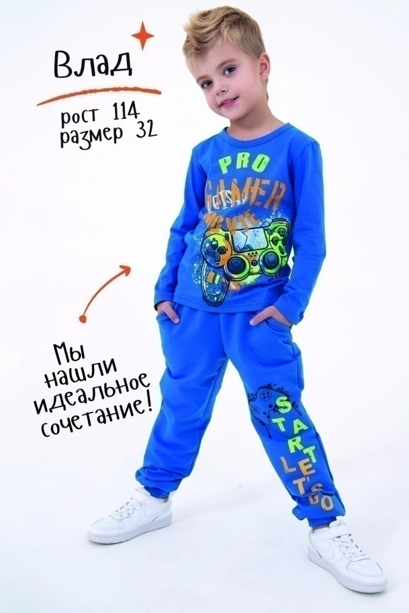 Лонгслив Джойстик (василек)