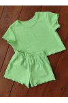 Костюм с шортами 33056 Пружинка короткий (зеленый)