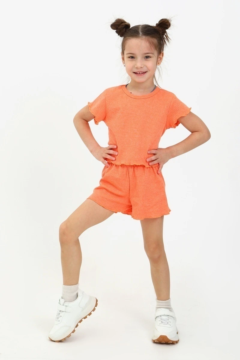 Костюм с шортами 33056 Пружинка короткий (оранжевый)