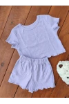 Костюм с шортами 33056 Пружинка короткий (лавандовый)