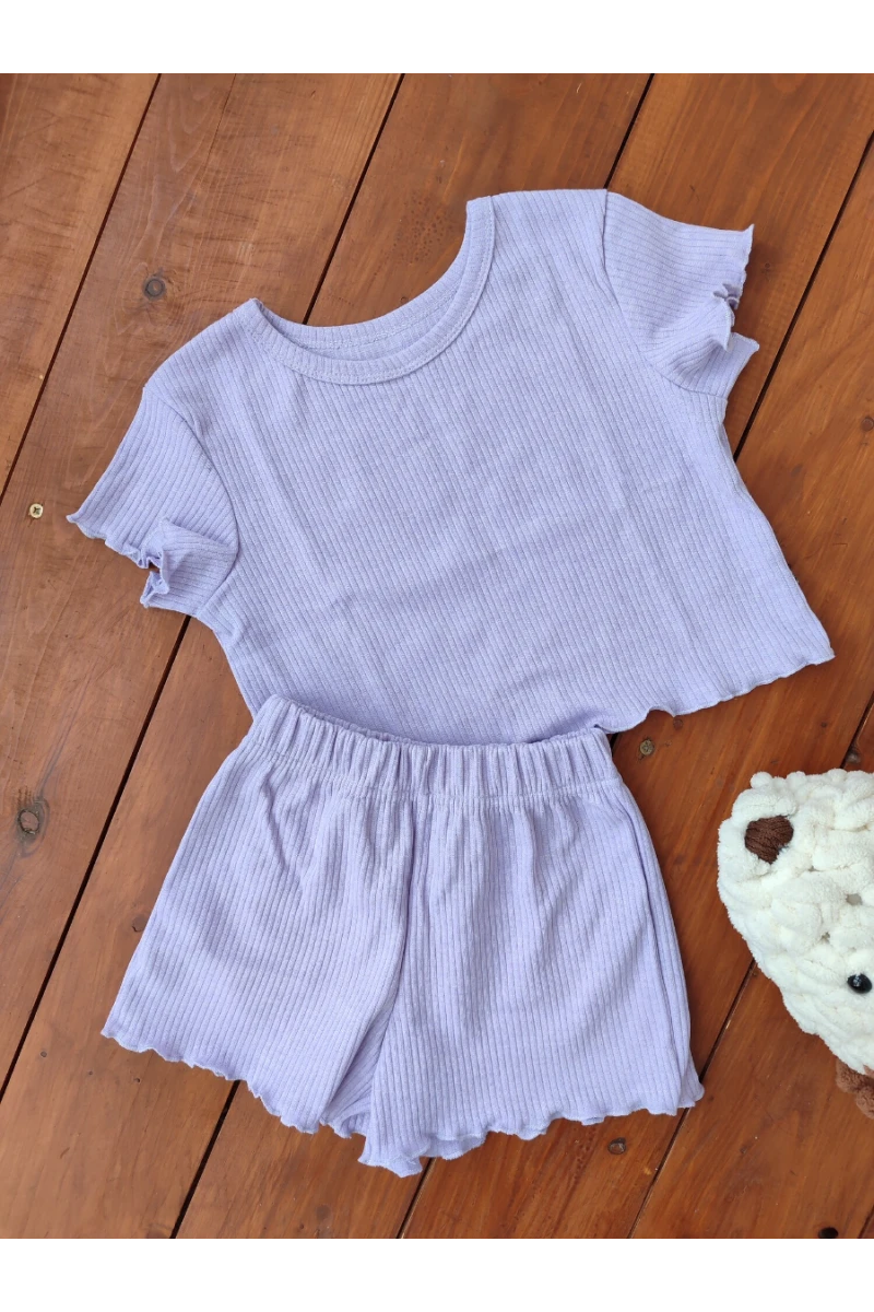 Костюм с шортами 33056 Пружинка короткий (лавандовый)