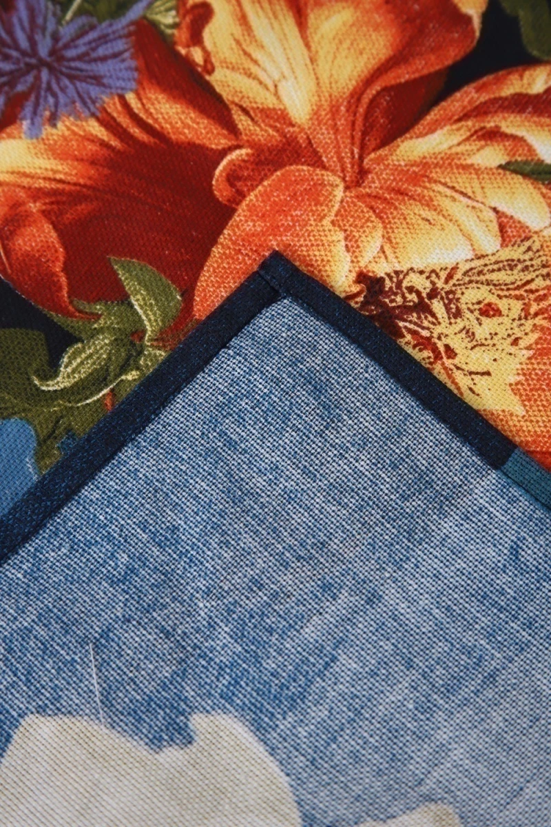 Полотенце 32590 Подарочная упаковка (разноцветные цветы)