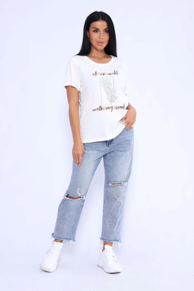 Футболка 80036 (молочный)