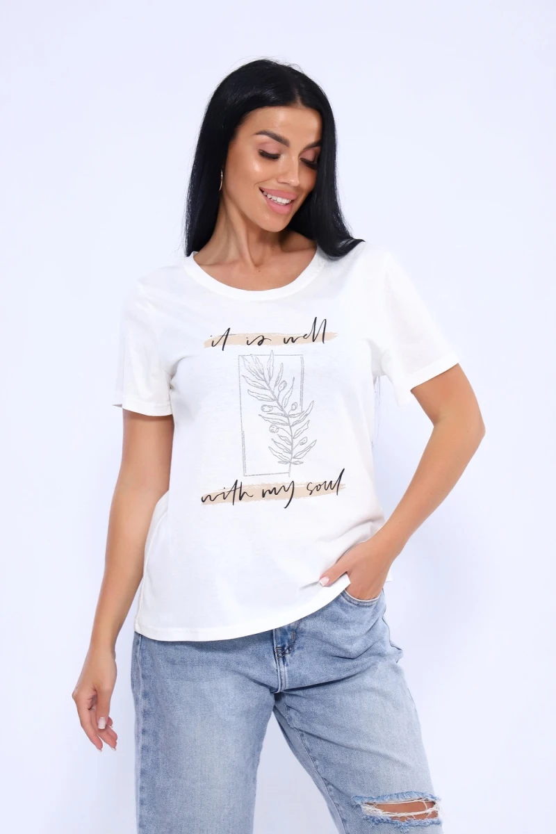 Футболка 80036 (молочный)