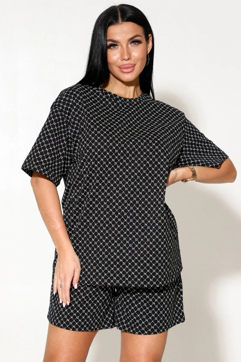 Костюм с шортами 123 (черный)