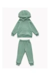 Детский костюм с брюками футер начёс Драйв 20336 (зеленый гранит)