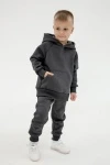 Детский костюм с брюками футер начёс Драйв 20336 (темно-серый)