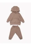 Детский костюм с брюками футер начёс Драйв 20336 (мокко)