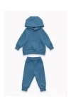 Детский костюм с брюками футер начёс Драйв 20336 (голубой камень)