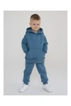 Детский костюм с брюками футер начёс Драйв 20336 (голубой камень)