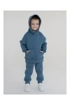 Детский костюм с брюками футер начёс Драйв 20336 (голубой камень)