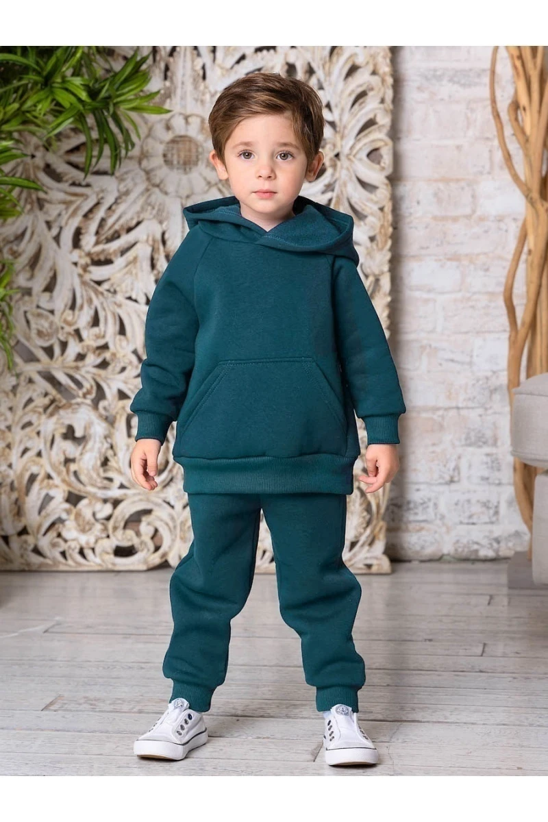 Детский костюм с брюками футер начёс Драйв 20336 (морская глубина)