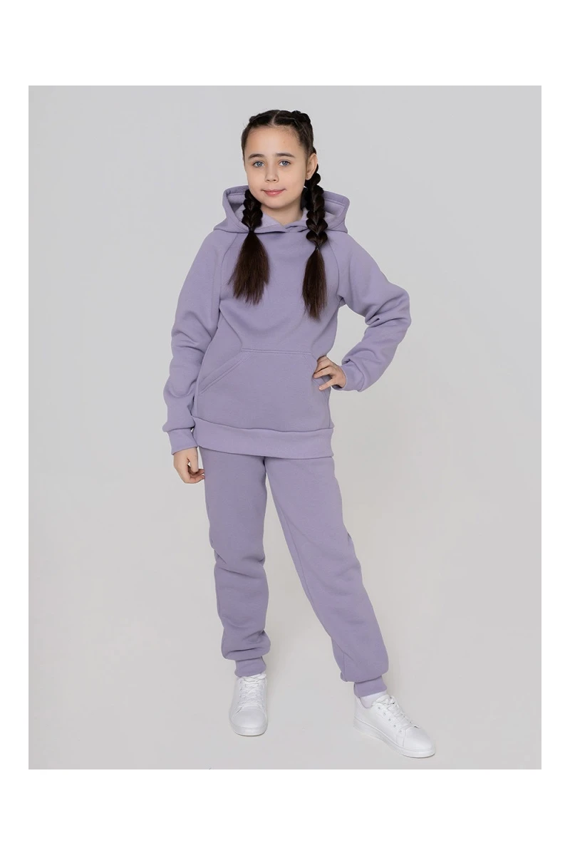 Костюм с брюками футер начёс Николь 40000 (сиреневый)