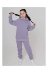 Костюм с брюками футер начёс Николь 40000 (сиреневый)