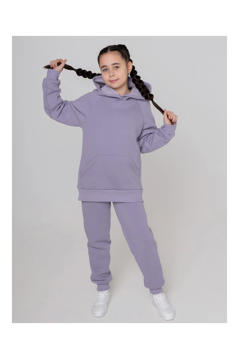 Костюм с брюками футер начёс Николь 40000 (сиреневый)
