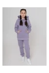 Костюм с брюками футер начёс Николь 40000 (сиреневый)