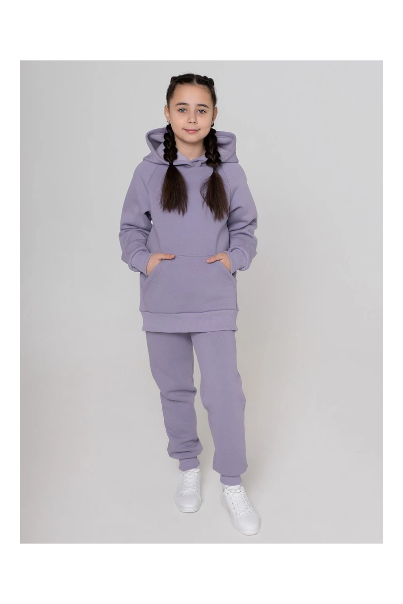 Костюм с брюками футер начёс Николь 40000 (сиреневый)