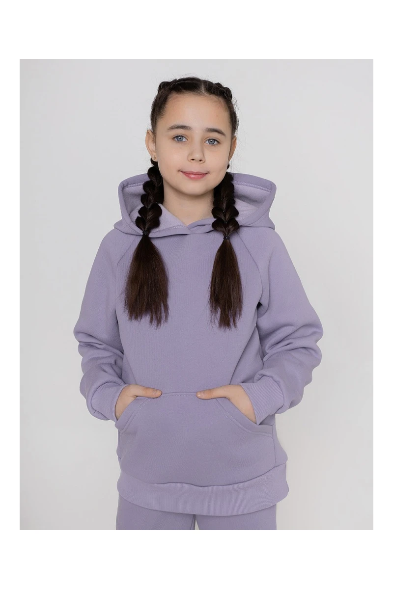 Костюм с брюками футер начёс Николь 40000 (сиреневый)