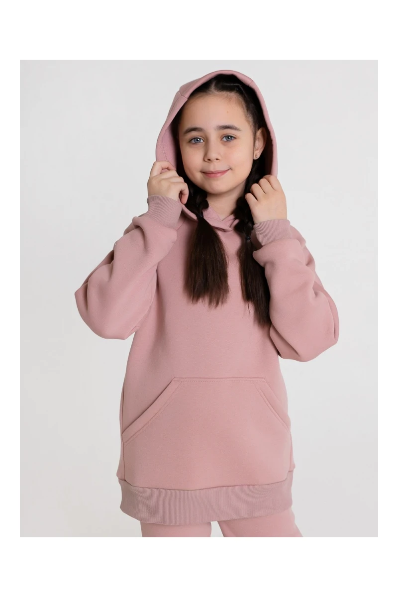 Костюм с брюками футер начёс Николь 40000 (розовая дымка)