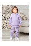 Костюм с брюками футер начёс Малинка 20338 (сиреневый)