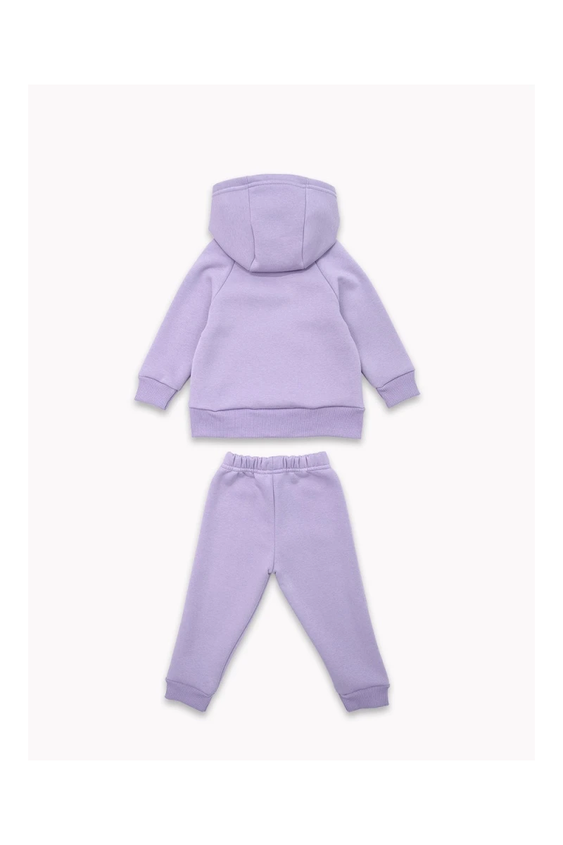 Костюм с брюками футер начёс Малинка 20338 (сиреневый)
