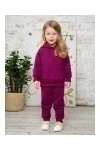 Костюм с брюками футер начёс Малинка 20338 (сливовый)