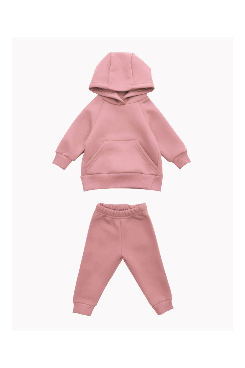 Костюм с брюками футер начёс Малинка 20338 (розовая дымка)