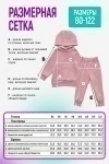 Костюм с брюками футер начёс Малинка 20338 (розовая дымка)