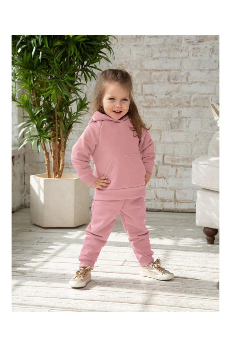 Костюм с брюками футер начёс Малинка 20338 (розовая дымка)