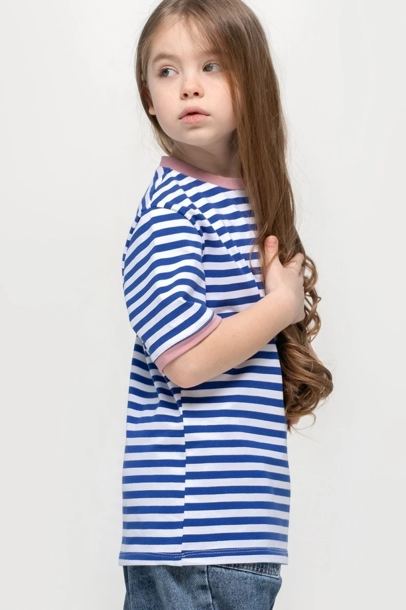 Детская футболка Бриз (синий,розовый)