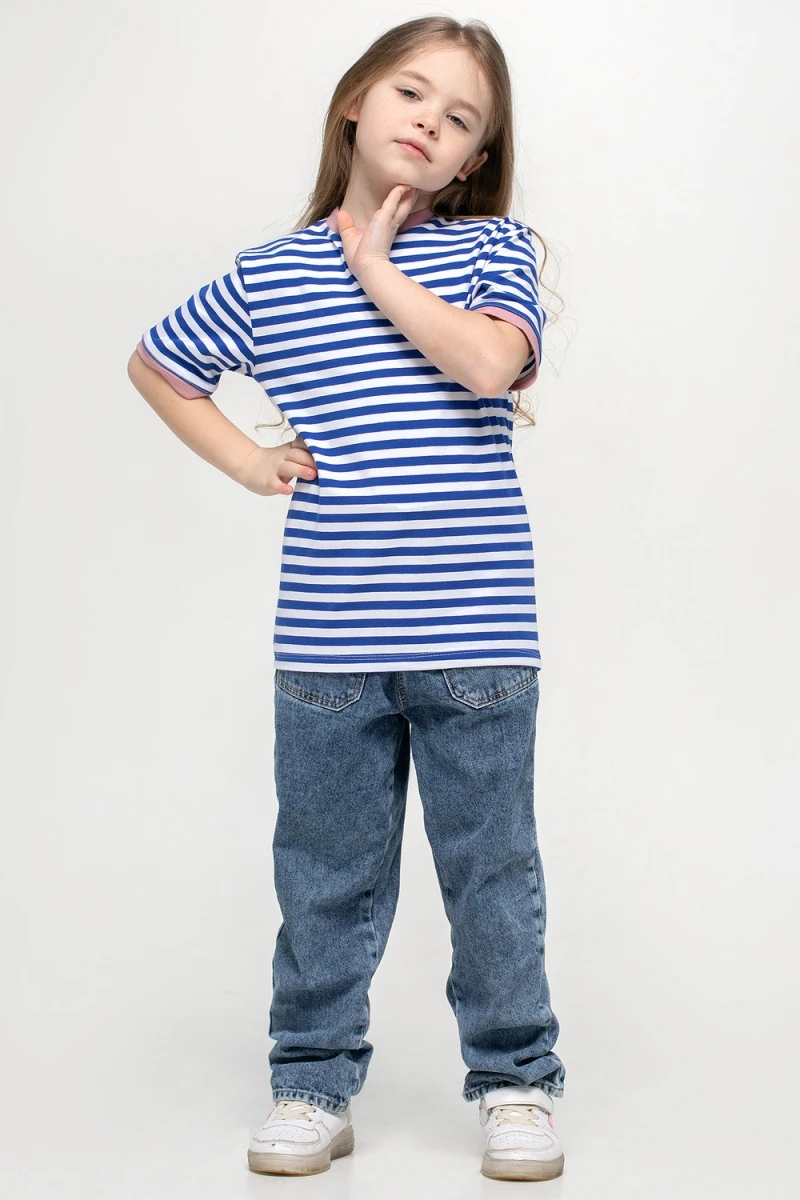 Детская футболка Бриз (синий,розовый)