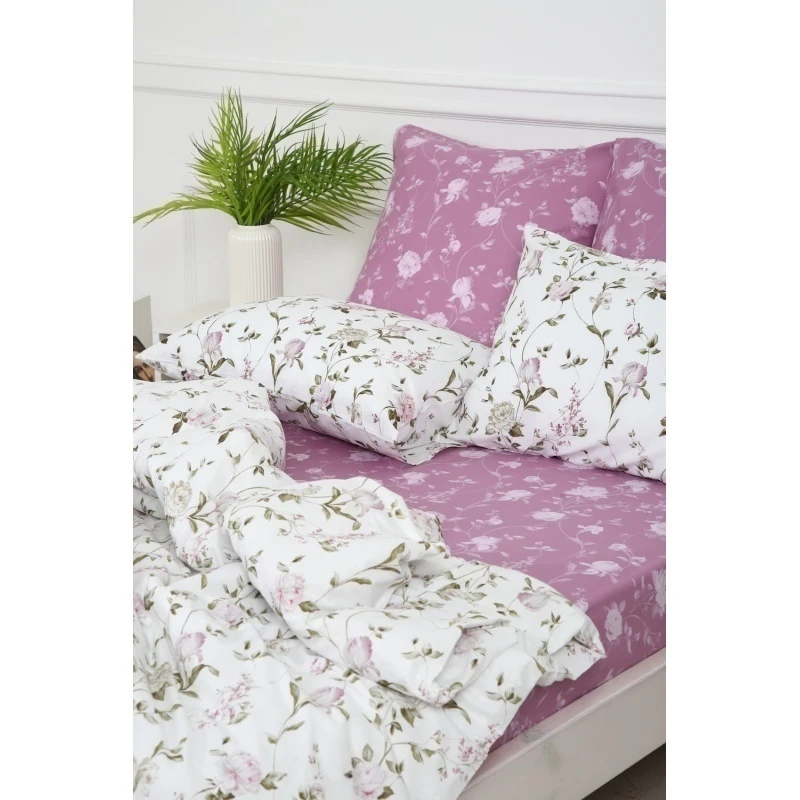 Пододеяльник Пиония (белый)