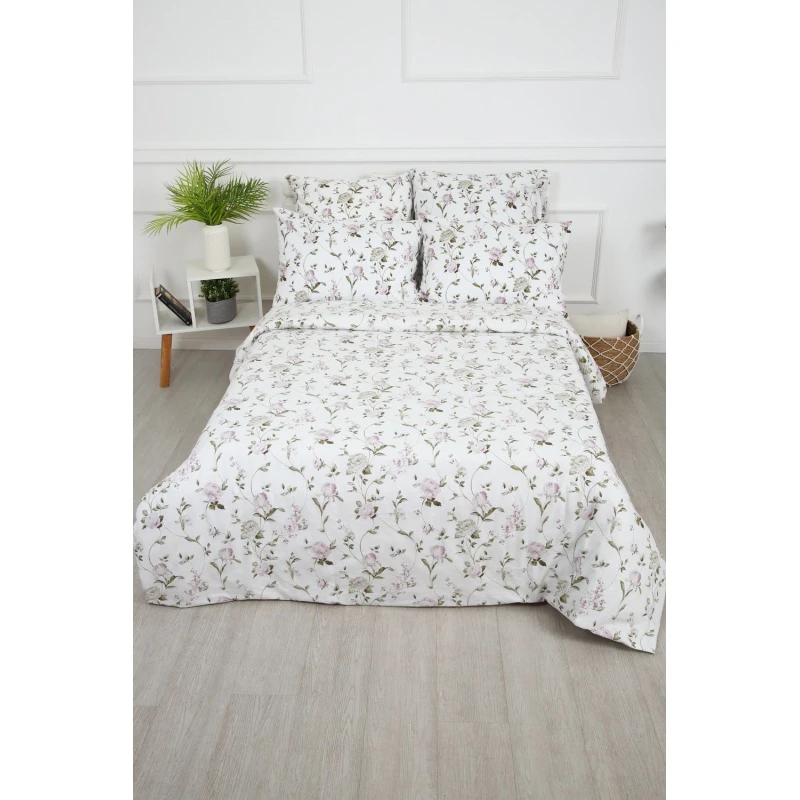 Пододеяльник Пиония (белый)