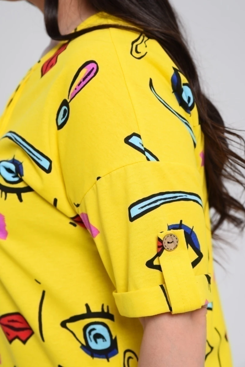 Туника 8243 (глаза на желтом)