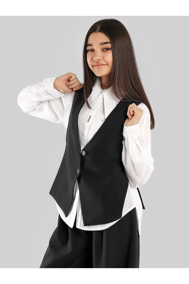 Жилет для девочки SP2513 (черный)