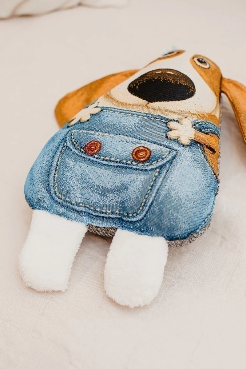 Подушка декоративная игрушка Бобик 25*35 (оранжевый)