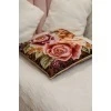 Наволочка декоративная Розы 50х50 (коричневый)