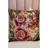 Наволочка декоративная Розы 50х50 (коричневый)